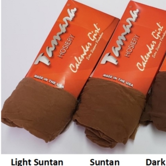 New In Box Hooters Pantyhose Open Toe Lt Suntan C  5'3-5'8 105-140 - Picture 2 of 4